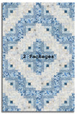 Clothworks Pre-Cut 12 Block Log Cabin Quilt Kit - Naturescape - Sky