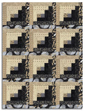 Moda Pre-cut 12 Block Log Cabin Quilt Kit - Mira - Onyx