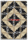 Moda Pre-cut 12 Block Log Cabin Quilt Kit - Mira - Onyx