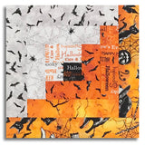 Windham Pre-Cut Log Cabin Table Runner Kit - Hallow's Eve - Orange