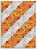 Windham Pre-Cut 12 Block Log Cabin Quilt Kit - Hallow's Eve - Orange