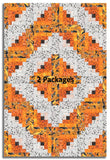 Windham Pre-Cut 12 Block Log Cabin Quilt Kit - Hallow's Eve - Orange