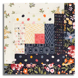 Moda Pre-cut 12 Block Log Cabin Quilt Kit - Fieldrush - Portobello
