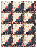 Moda Pre-cut 12 Block Log Cabin Quilt Kit - Fieldrush - Portobello