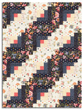 Moda Pre-cut 12 Block Log Cabin Quilt Kit - Fieldrush - Portobello