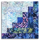 Matt's Hoffman Bali Batiks Pre-Cut 12 Block Log Cabin Quilt Kit - Mermaid Lagoon - Prism 2