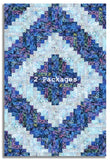 Matt's Hoffman Bali Batiks Pre-Cut 12 Block Log Cabin Quilt Kit - Mermaid Lagoon - Prism 2