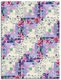 Matt's Wilmington Pre-Cut 12 Block Log Cabin Quilt Kit - Pansy Fields - Purple
