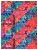 Free Spirit Kaffe Fassett Pre-cut 12 Block Log Cabin Quilt Kit - Razzmatazz