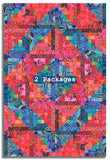 Free Spirit Kaffe Fassett Pre-cut 12 Block Log Cabin Quilt Kit - Razzmatazz