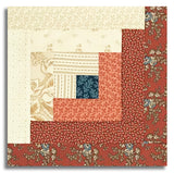 Moda Pre-cut 12 Block Log Cabin Quilt Kit - Miss Mollie - Red