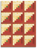 Moda Pre-cut 12 Block Log Cabin Quilt Kit - Sally's Stitches - Red