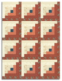 Moda Pre-cut 12 Block Log Cabin Quilt Kit - Miss Mollie - Red