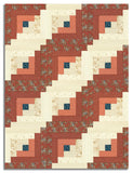 Moda Pre-cut 12 Block Log Cabin Quilt Kit - Miss Mollie - Red
