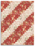 Matt's Moda Pre-cut 12 Block Log Cabin Quilt Kit - Le Jardin Rouge - Red