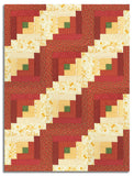 Moda Pre-cut 12 Block Log Cabin Quilt Kit - Sally's Stitches - Red