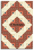 Moda Pre-cut 12 Block Log Cabin Quilt Kit - Miss Mollie - Red
