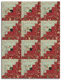 Moda 3 Sisters Pre-cut 12 Block Log Cabin Quilt Kit - Ambiance - Rose