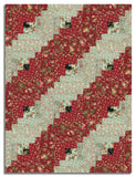 Moda 3 Sisters Pre-cut 12 Block Log Cabin Quilt Kit - Ambiance - Rose
