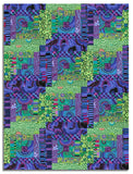 Free Spirit Kaffe Fassett Pre-cut 12 Block Log Cabin Quilt Kit - Royal Garden