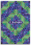 Free Spirit Kaffe Fassett Pre-cut 12 Block Log Cabin Quilt Kit - Royal Garden