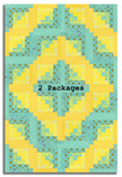 Free Spirit Pre-cut 12 Block Log Cabin Quilt Kit - Tula's True Colors - Seaglass