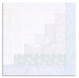 Matt's Andover Pre-Cut 12 Block Log Cabin Quilt Kit - Simply Light - Sky