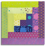 Free Spirit Pre-cut 12 Block Log Cabin Quilt Kit - Tula's True Colors - Thistle