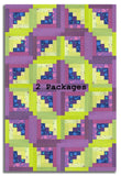 Free Spirit Pre-cut 12 Block Log Cabin Quilt Kit - Tula's True Colors - Thistle