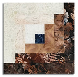 Hoffman Bali Batiks Pre-Cut 12 Block Log Cabin Quilt Kit - Autumn Mist - Walnut
