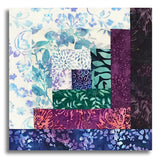 Hoffman Bali Batiks Pre-Cut 12 Block Log Cabin Quilt Kit - Northern Lights