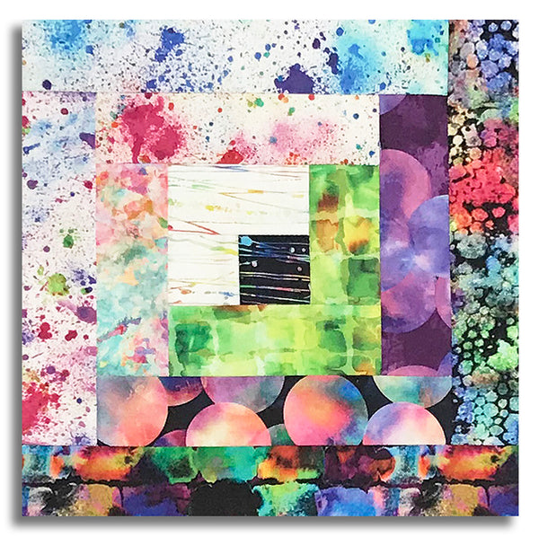Moda Pre-cut 12 Block Log Cabin Quilt Kit - Gradients Gallery