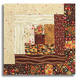 Andover/Makower Pre-Cut 12 Block Log Cabin Quilt Kit - Golden