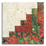Hoffman Pre-Cut Log Cabin Table Runner Kit - Christmas Wish
