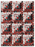 Henry Glass & Co. Pre-Cut 12 Block Log Cabin Quilt Kit - Scarlet's Treasure 2
