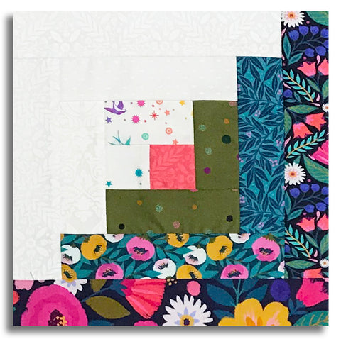 Windham Pre-Cut 12 Block Log Cabin Quilt Kit - Dayspring