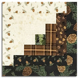 Matt's Moda Pre-cut 12 Block Log Cabin Quilt Kit - Northwoods Lodge
