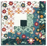 Matt's Riley Blake Pre-Cut 12-Block Log Cabin Quilt Kit - Where The Wildflowers Are
