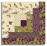 Moda Pre-Cut Log Cabin Table Runner Kit - Collections For A Cause: Essence - Plum