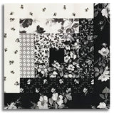 Riley Blake Pre-Cut 12-Block Log Cabin Quilt Kit - Ink & Ivory