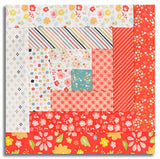 Moda Pre-cut 12 Block Log Cabin Quilt Kit - Delightfully Yours