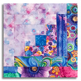 Timeless Treasures Pre-Cut 12 Block Log Cabin Quilt Kit - On The Brightside