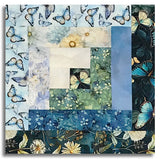 Timeless Treasures Pre-Cut 12 Block Log Cabin Quilt Kit - Forest Whisper