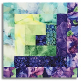 Northcott Pre-Cut 12 Block Log Cabin Quilt Kit -  Infatuation