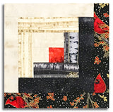 Hoffman Pre-Cut 12 Block Log Cabin Quilt Kit - Berries & Birch