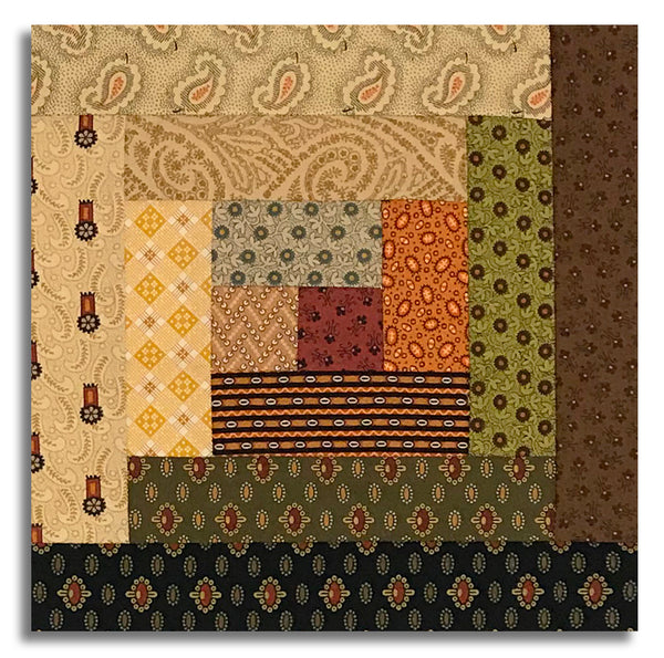 Andover Pre-Cut 12 Block Log Cabin Quilt Kit - Jo Morton
