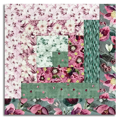 Matt's Blank Quilting Pre-Cut Log Cabin Table Runner Kit - Lush & Lavish