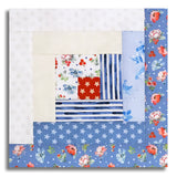 Clothworks Pre-Cut 12 Block Log Cabin Quilt Kit - Americana