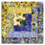Matt's Clothworks Pre-Cut 12 Block Log Cabin Quilt Kit - Sunflower Song