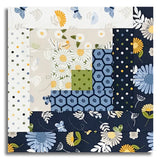 Riley Blake Pre-Cut 12-Block Log Cabin Quilt Kit - Sunshine & Dandelions